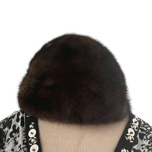 Vintage Luxurious Dark Brown Women's Minsk Fur Hat